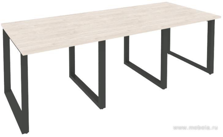 Стол для переговоров на О-образном металлокаркасе