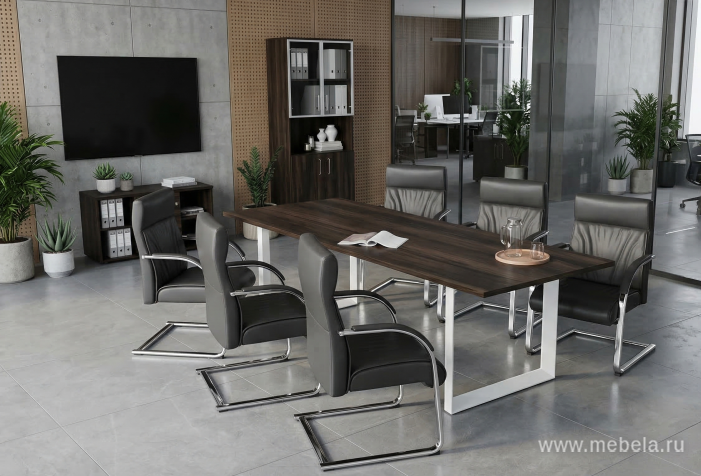 Проходной наборный элемент переговорного стола