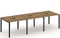 Стол для переговоров на металлокаркасе (3 столешницы)