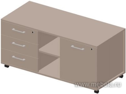 Тумба сервисная (3 секции) с ручками  (прав./лев.)