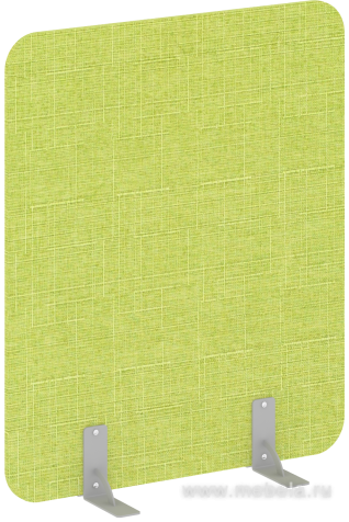 Перегородка напольная на металлических опорах на фетровых подпятниках