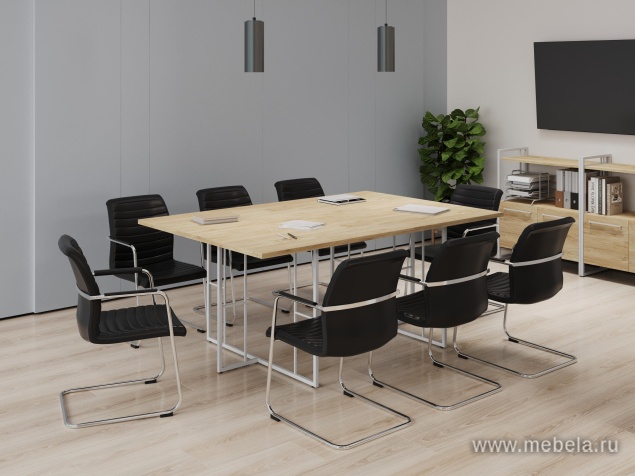 Стол руководителя на металлокаркасе