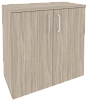 Офисный шкаф низкий широкий (2 низких фасада ЛДСП)