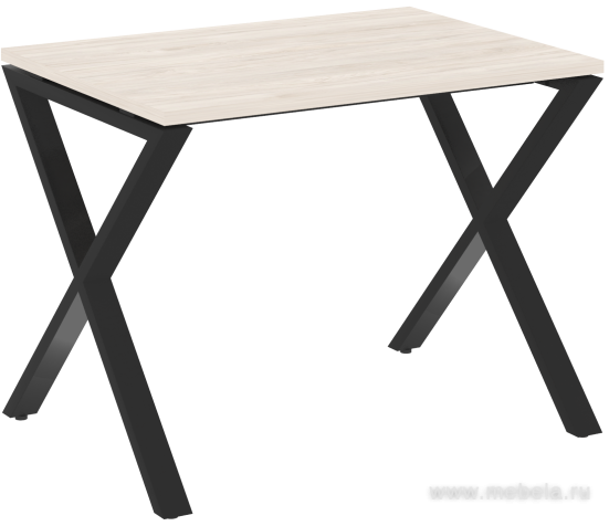 Стол рабочий на металлокаркасе (x-образные опоры)