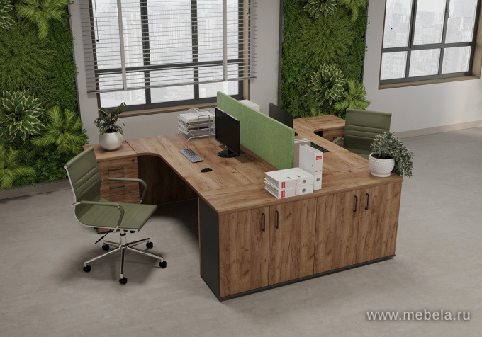 Стол рабочий эргономичный (Левый)