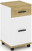 Тумба мобильная 1 ящик + 1 распашной фасад.