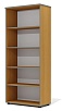 Офисный шкаф закрытый, высокий с полками