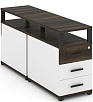 Тумба двухсторонняя приставная 3 ящика. С надставкой.