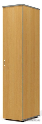 Гардероб с продольной штангой, узкий