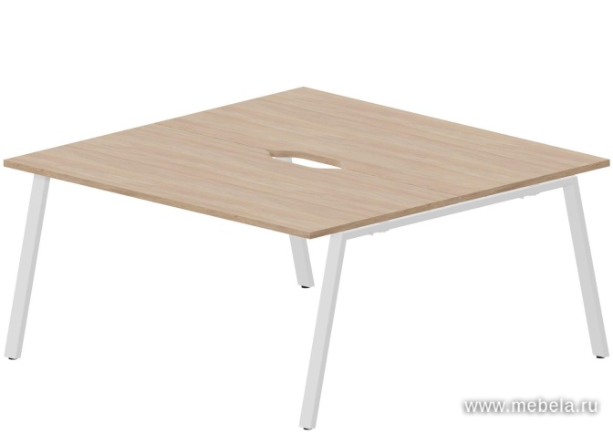 Составной Стол на 2 рабочих места (2 эргономичных выреза)