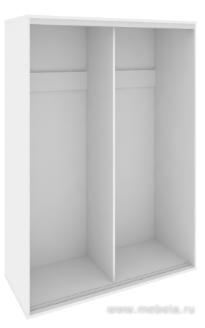 Низкий корпус шкафа-купе + трэк (2-х секционный)