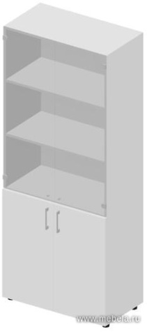 Офисный шкаф для документов (тонированное стекло)