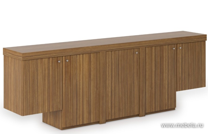 Офисный шкаф-греденция с решетчатыми дв. 