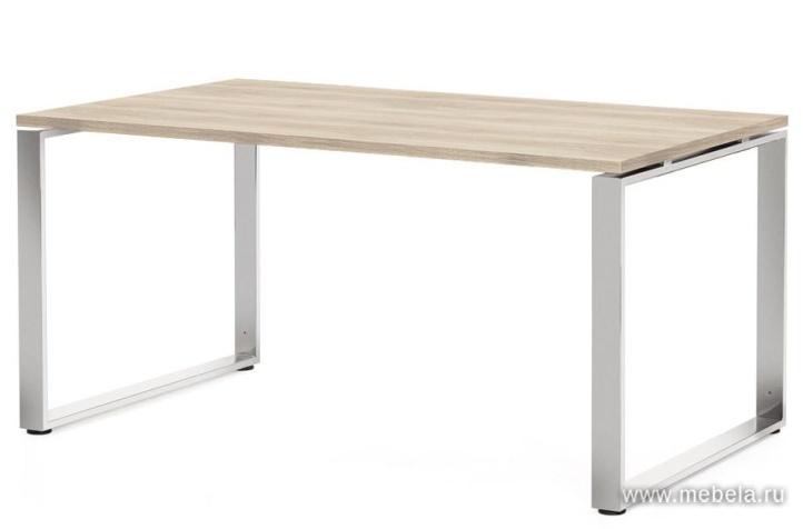 Стол руководителя (хромированные опоры)