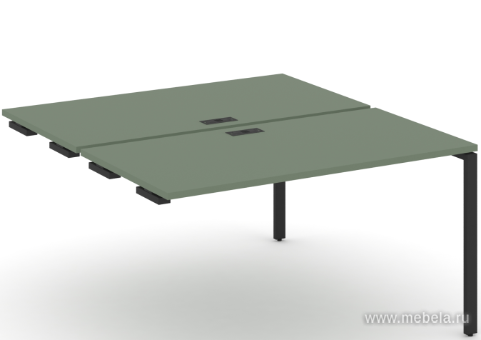 Двойной стол приставка к опорным тумбам/шкафам