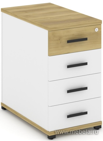 Тумба опорная/приставная 4 ящика