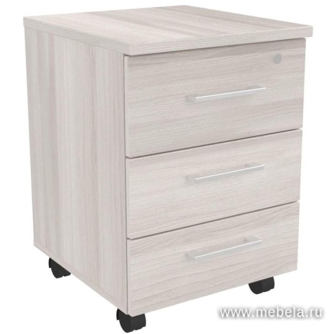 Тумба подкатная 3 ящика с центральным замком