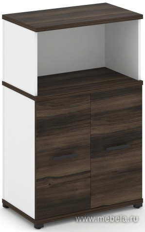 Распашной Офисный шкаф опорный/приставной с надставкой  низкой