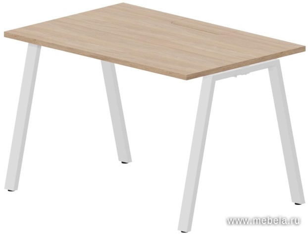 Стол рабочий на металлокаркасе (А-опоры / меламиновый аутлет)