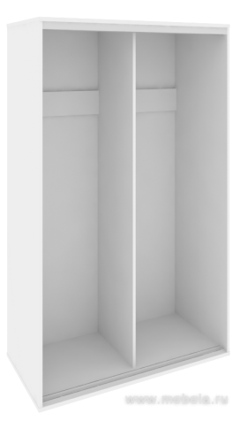 Низкий корпус шкафа-купе + трэк (2-х секционный)