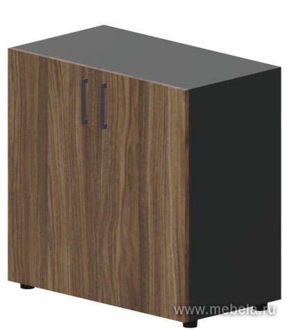 Офисный шкаф для документов (1 полка, ручки - хром)