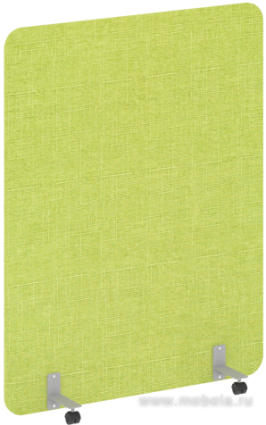 Перегородка напольная на металлических опорах, на роликах