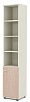Офисный шкаф узкий (каркас беж)