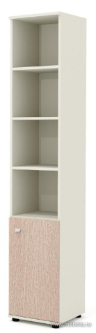 Офисный шкаф узкий (каркас беж)