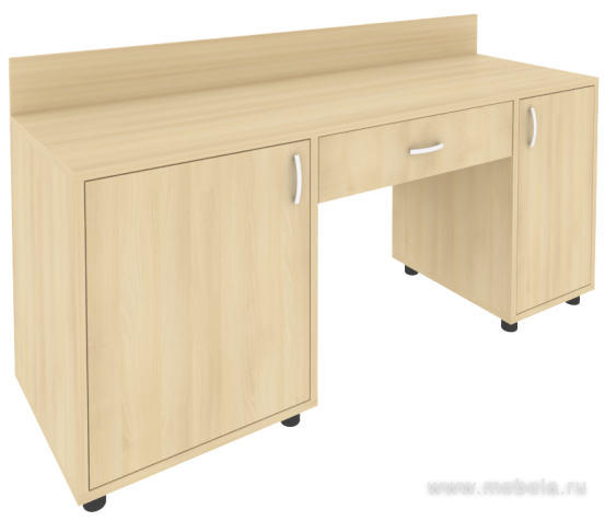 Стол с 2-мя тумбами и бортиком