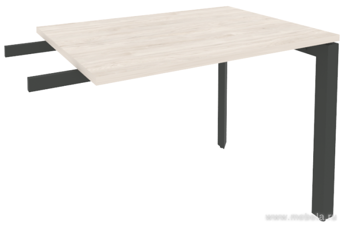 Брифинг-приставка к столу на П-образном металлокаркасе