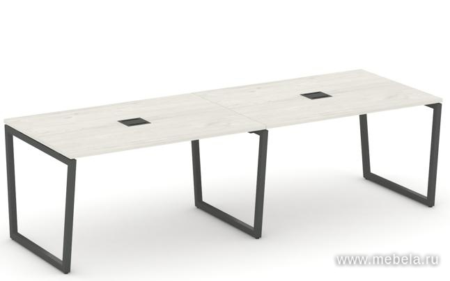 Стол переговорный на T2-образных опорах 40х40