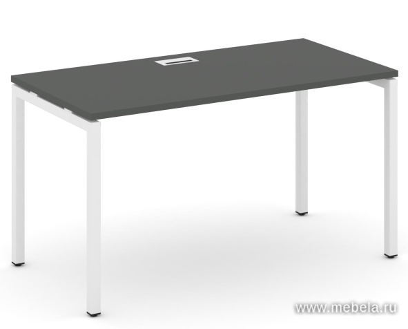 Стол письменный на металлокаркасе на П-образных опорах 40х40