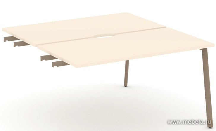 Двойной стол приставка к опорным тумбам