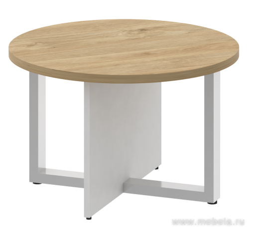 Стол журнальный на металлокаркасе (круглый)