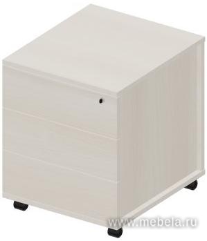 Тумба мобильная усиленные колёса (3 ящика) без ручек