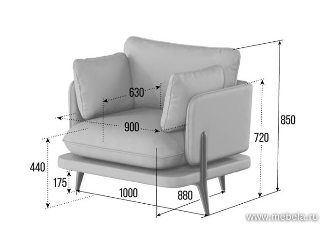 Диван трёхместный