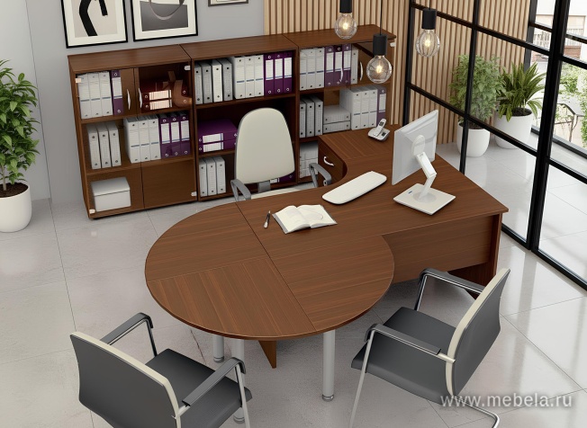 Стол эргономичный правый, с анатомической столешницей под правую руку