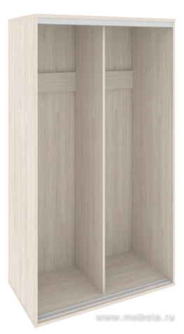 Низкий корпус шкафа-купе + трэк (2-х секционный)