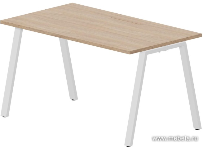 Стол рабочий на металлокаркасе (А-опоры / меламиновый аутлет)