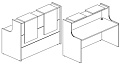 Стойка ресепшен прямая №5