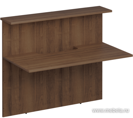 Модуль стойки ресепшен прямой с вырезом (без опор)