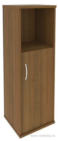 Офисный шкаф узкий средний полузакрытый, Л/Пр.