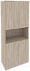 Офисный шкаф высокий широкий (4 низких фасада ЛДСП)