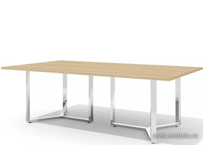 Стол для переговоров на О-образном металлокаркасе