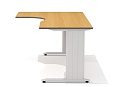 Стол рабочий эргономичный, на металлокаркасе