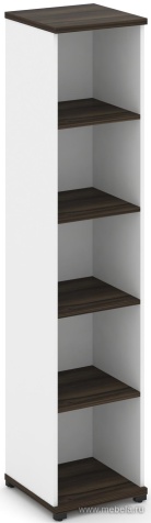 Стеллаж одна узкая секция, 5 ниш