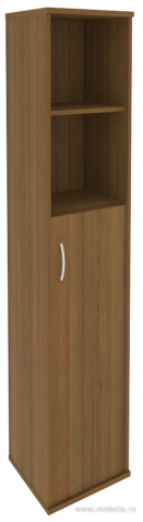 Офисный шкаф узкий полуоткрытый, Л/Пр.