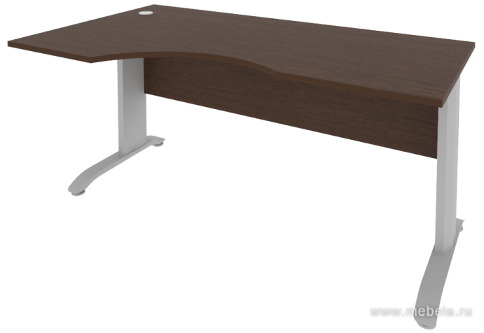 Стол эргономичный на металлокаркасе (левый)