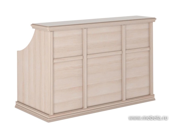 Стойка ресепшн с подвесной тумбой