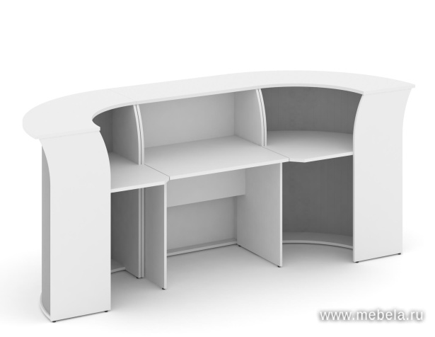 Стойка ресепшн угловая ХДФ (без полки)